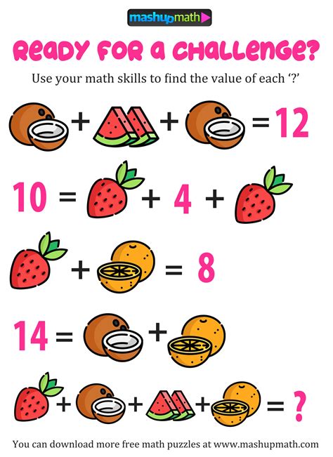 Math Puzzles .